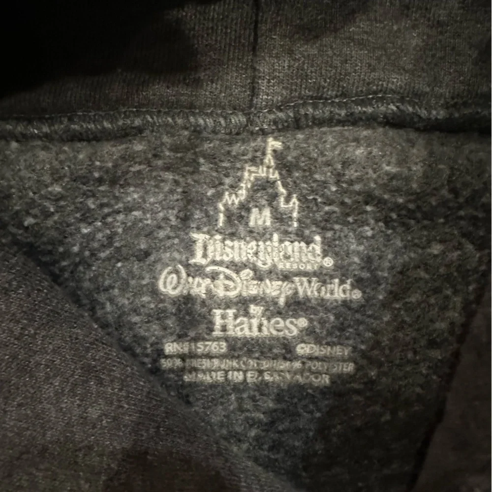 Walt Disney World Disneyland Resort Hoodie Adult Gray Mickey Mouse Athl Dept M